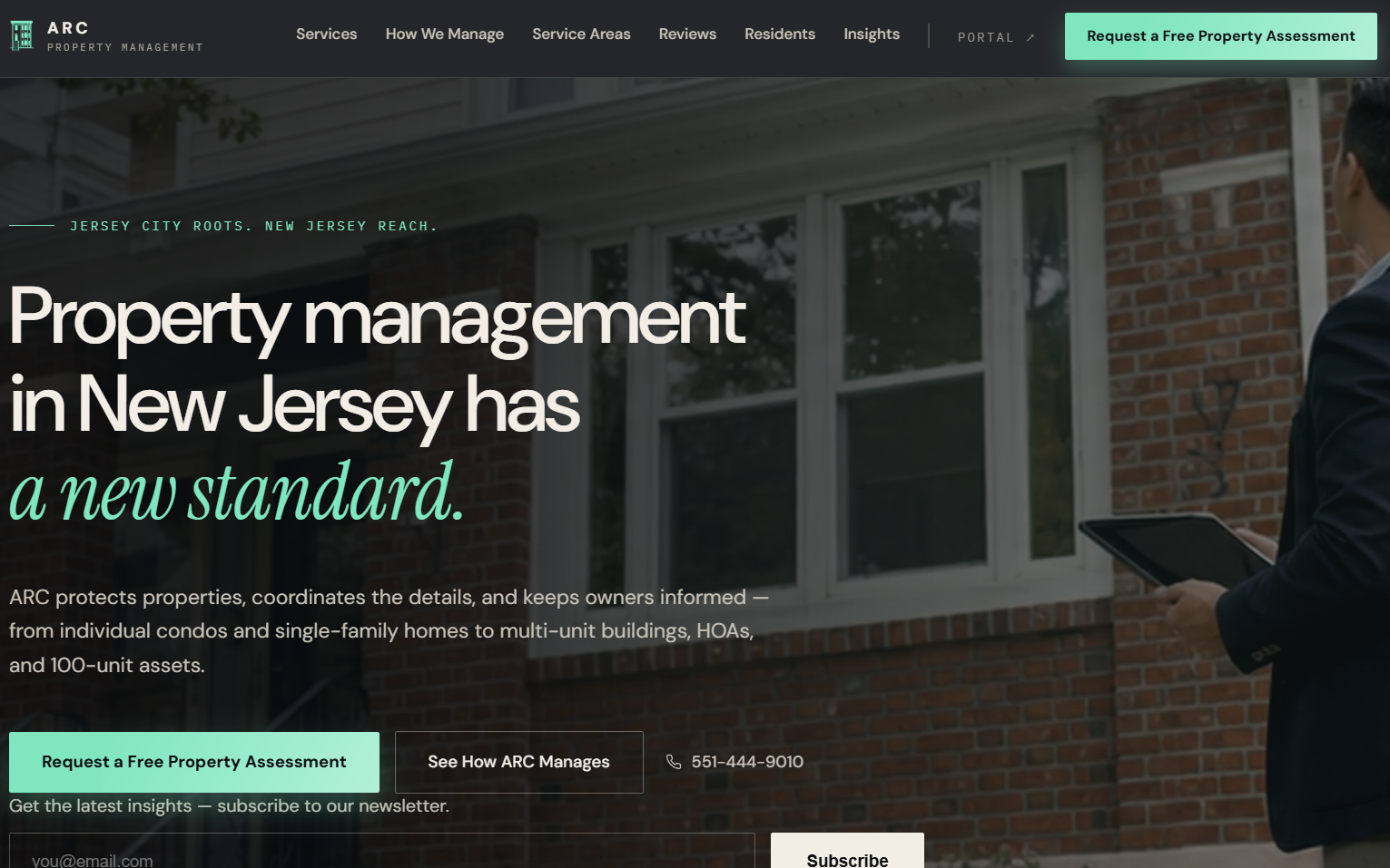 ARC Property Management website